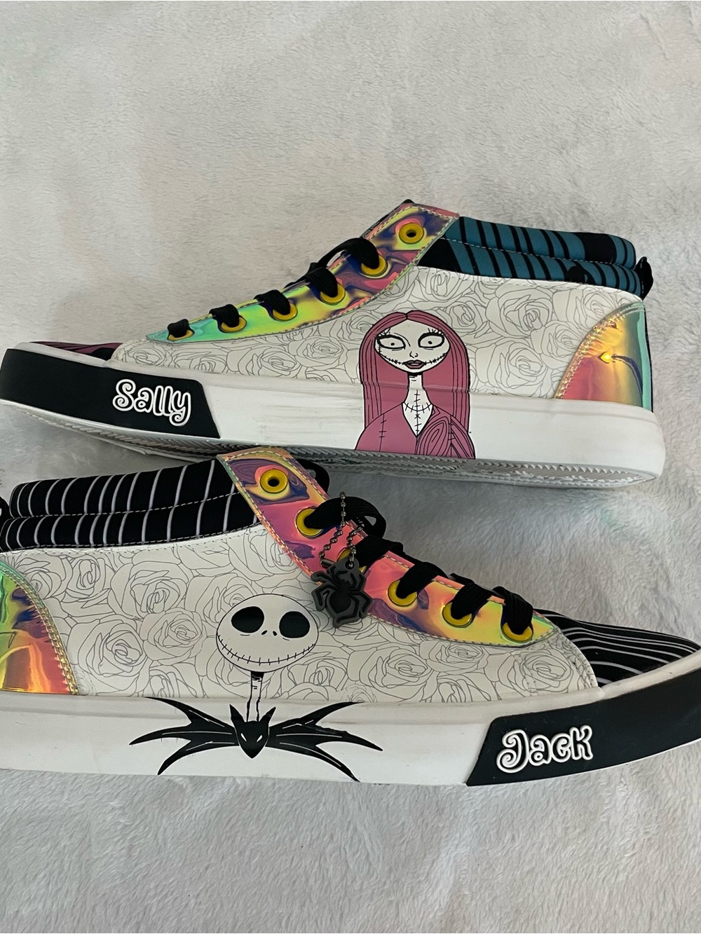 Disney Nightmare Before Christmas Jack Sally High Top Sneakers Women’s 10